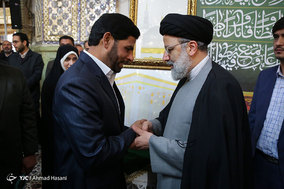 مراسم جشن میلاد پیامبر اکرم (ص) و امام جعفر صادق (ع) در حرم مطهر رضوی