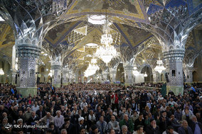 مراسم جشن میلاد پیامبر اکرم (ص) و امام جعفر صادق (ع) در حرم مطهر رضوی