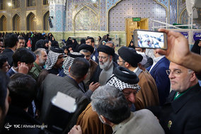 مراسم جشن میلاد پیامبر اکرم (ص) و امام جعفر صادق (ع) در حرم مطهر رضوی