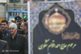مراسم تشییع پیکر مرحوم احمد اقوام شکوهی،پیشکسوت نقاره زنی حرم امام رضا(ع)