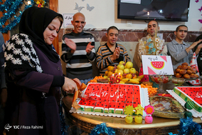 مراسم شب یلدا در مرکز توانبخشی رضوان کرمانشاه