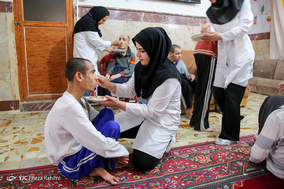مراسم شب یلدا در مرکز توانبخشی رضوان کرمانشاه