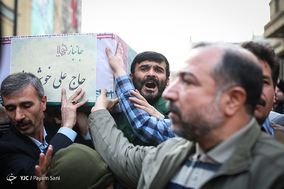 مراسم تشییع پیکر جانباز شهید علی خوش‌لفظ