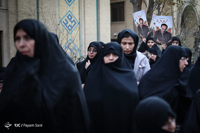 مراسم تشییع پیکر جانباز شهید علی خوش‌لفظ