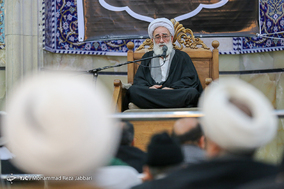 مراسم ختم آیت الله حائری شیرازی در قم