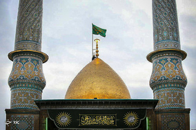 آیین تعویض پرچم گنبد حرم حضرت عبدالعظیم الحسنی (ع)