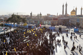 تشییع پیکر 6 شهید مدافع حرم در قم