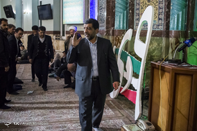 سخنرانی عزت‌الله ضرغامی در مسجد جامع نارمک