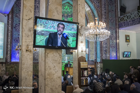 سخنرانی عزت‌الله ضرغامی در مسجد جامع نارمک