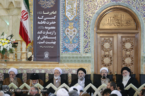 آیین خطبه خوانی و شمع گردانی خادمان حرم حضرت معصومه(س) در قم