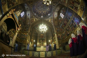 مراسم سال نو میلادی در کلیسا وانک اصفهان