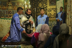 مراسم سال نو میلادی در کلیسا وانک اصفهان