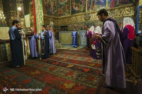 مراسم سال نو میلادی در کلیسا وانک اصفهان