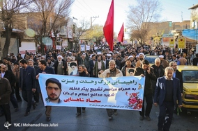 تشییع پیکر مطهر شهید سجاد شاهسنایی