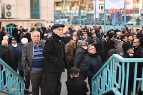 مراسم تشییع مرحوم علی اکبر معین فر