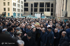 مراسم تشییع مرحوم علی اکبر معین فر