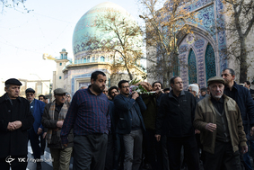 مراسم تشییع مرحوم علی اکبر معین فر