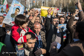 راهپیمایی نمازگزاران تهرانی در محکومیت اغتشاشات اخیر