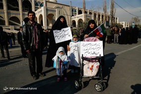 راهپیمایی نمازگزاران تهرانی در محکومیت اغتشاشات اخیر
