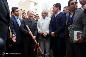 مراسم کلنگ‌زنی پروژه تجمیع ۵۰ پلاک محله تختی