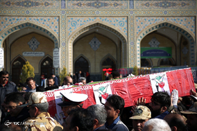 تشییع پیکر جانباز شهید حسین آریائی