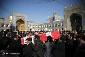 تشییع پیکر جانباز شهید حسین آریائی