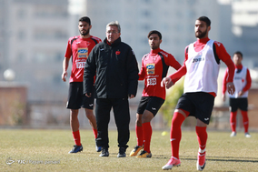 تمرین تیم فوتبال پرسپولیس.