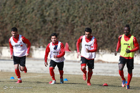تمرین تیم فوتبال پرسپولیس.