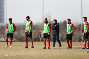 تمرین تیم فوتبال پرسپولیس.