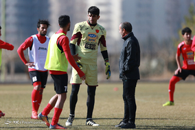تمرین تیم فوتبال پرسپولیس.