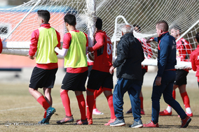 تمرین تیم فوتبال پرسپولیس.
