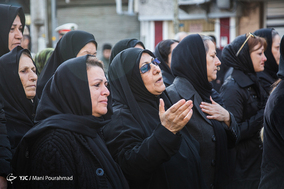 مراسم تشییع پیکر شهید بیژن زارع در بندرانزلی