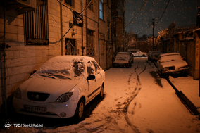 بارش سنگین برف در تهران