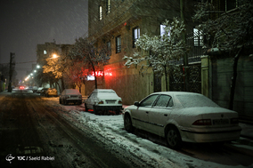 بارش سنگین برف در تهران