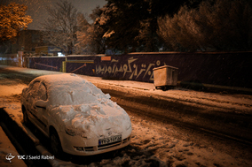 بارش سنگین برف در تهران