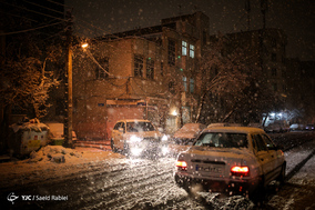 بارش سنگین برف در تهران