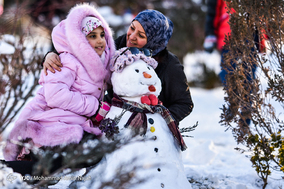 جشنواره آدم برفی در همدان