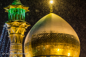 بارش شبانه برف در همدان