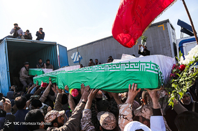 ورود ‌پیکر ۲۸ شهید دفاع مقدس از شلمچه