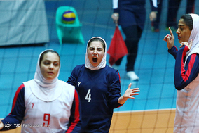 دیدار دو تیم والیبال بانوان بهنمیر مازندران و نماینده تهران