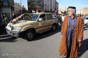 تشییع پیکر شهید مدافع حرم جاسم حمید در اهواز