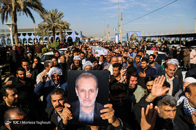 تشییع پیکر شهید مدافع حرم جاسم حمید در اهواز