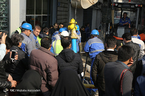 دومین روز آتش سوزی در ساختمان شرکت برق حرارتی وزارت نیرو