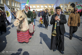 مسابقات نمادین چوگان در میدان نقش جهان به مناسبت دهه فجر