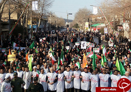 حضور تماشایی مردم گلستان در جشن انقلاب
