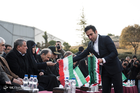 آیین برافراشتن بزرگترین پرچم جمهوری اسلامی ایران