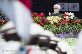 جشن مردمی انقلاب - سخنرانی رییس جمهور