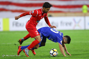 دیدار تیم های فوتبال پرسپولیس و نسف قارشی ازبکستان