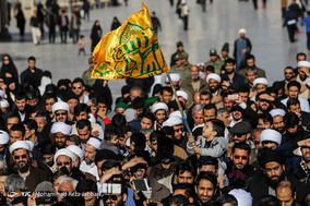 تشییع پیکر مطهر چهار شهید مدافع حرم در قم