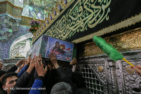 تشییع پیکر مطهر چهار شهید مدافع حرم در قم
